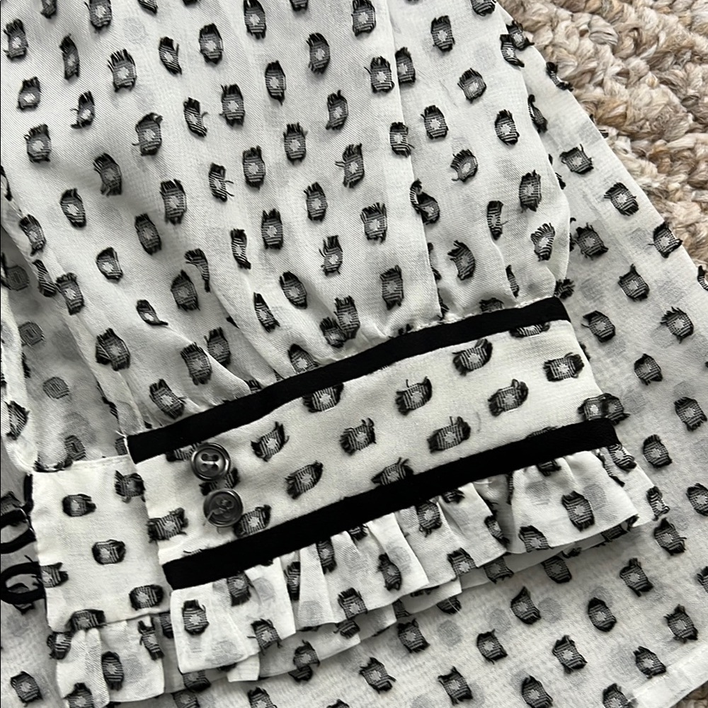 J. Crew Factory Ruffled Blouse - Picture 2 of 6